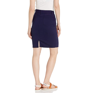 Fournisseur du Bangladesh à des prix abordables Logo personnalisé élégant été élégant Mini court filles Denim robe jupes pour femmes - Product Image 6