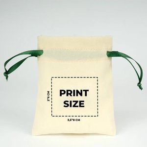 Personalized Velvet Rose <b>Drawstring</b> <b>Pouch</b> Green Ribbon Screen Printing for Gemstones Necklaces Embroidered 4 5 (10 13 Gifts - Product Image 3