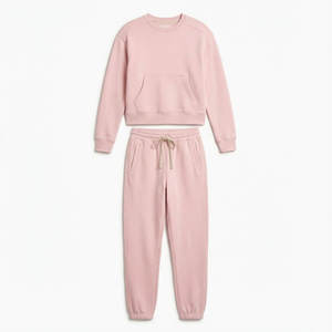 Conjunto Deportivo de Felpa Francesa para Mujer, Sudadera con Capucha y Pantalones para el Estilo de Vida Diario - Product Image 2