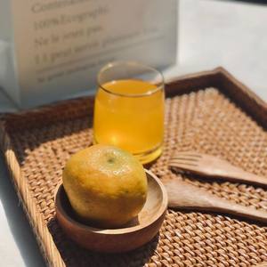 Plateau en rotin carré Plateau naturel Plateau de service Plateau de service boho en osier Plateau de table Plateau tissé à la main - Product Image 2