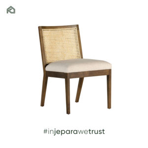 Woven Rattan Back Cafe Living Room Cushion <b>Upholstered</b> Sillas Comedor Cane Restaurant Dining Teak Wood <b>Chair</b> Outdoor Hotel PU - Product Image 1