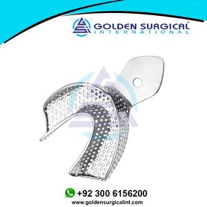 Plateau d'empreinte dentaire, grand plateau d'empreinte, inférieur, perforé |   Instruments dentaires orthodontiques autoclavables - Product Image 3