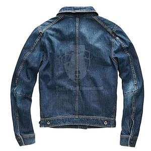 Veste en jean d'hiver pour homme de la meilleure qualité, toutes les couleurs et tailles, avec col rabattu, manches longues, vêtements pour homme - Product Image 2