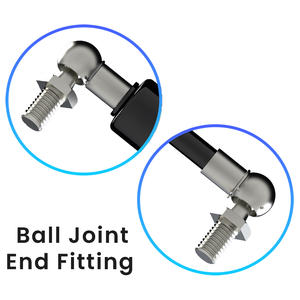 PS08BJ-100-250-F1 250 mm acier Traction ressort à gaz ISO certifié entrepôt automatisation équipement avec 100 mm course vérin à gaz - Product Image 4