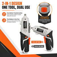 Kit de tournevis électrique sans fil au lithium 3,6 V, tournevis rechargeable avec embouts et boîte à outils pour la réparation domestique et le bricolage