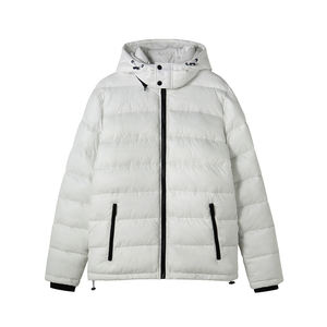 Veste matelassée à capuche pour homme de haute qualité sur mesure, manteau d'hiver chaud matelassé, coupe-vent, résistant à l'eau, sur mesure, OEM, vente en gros - Product Image 1