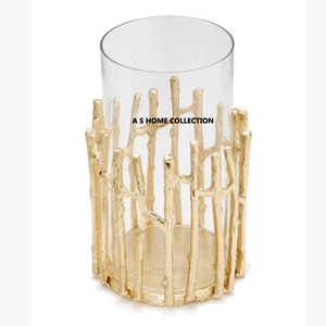 แจกันดอกไม้ทำจากอลูมิเนียมสีทองรูปทรงพิเศษทันสมัย - Product Image 2