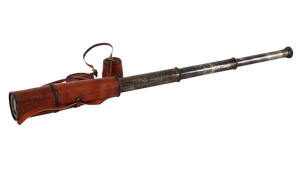 Télescope de capitaine de navire en laiton, lunette de visée, étui en cuir, fait à la main, imitation antique, décoration nautique, objet de collection, grossissement 3x5x - Product Image 2