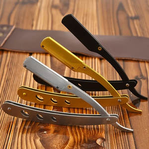 Maquinillas de afeitar rectas para dedos de peluquero Hoja de acero inoxidable cambiable en diferentes colores Precio al por mayor - Product Image 6