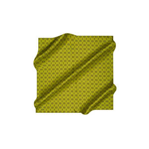 Vintage 100% <b>Silk</b> Square Scarf-Olive <b>Green</b> Digital Print Leopard & Dot Pattern - Product Image 1