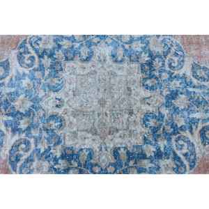 Vintage Rug, 2.7x7.8 ft <b>Runner</b> Rug, Blue <b>Red</b> Wool Rug - Product Image 5