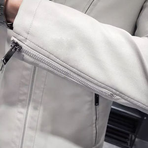 Veste en cuir de qualité supérieure pour hommes, écologique, coupe-vent, respirante, nouvelle, élégante, de marque, haut de gamme, vente en gros - Product Image 3