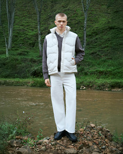 Chaleco Acolchado con Cuello Redondo 100% Poliéster para Hombre, con Bolsillos, Transpirable, Informal, Sólido, para Invierno, Ajuste Personalizado, Vietnam - Product Image 3