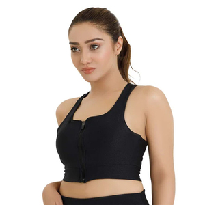 Sujetador deportivo de un solo hombro con transferencia térmica para mujer, talla grande, de alto soporte, para fitness, gimnasio, yoga, sin costuras, ligero, transpirable, elástico en cuatro direcciones - Product Image 5