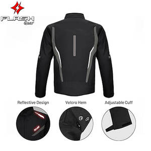 Veste de Moto pour Homme, Approuvé CE, Veste d'Équitation en Maille Respirante avec Flux d'Air, Protection par Tous les Temps, Équipement de Motard - Product Image 4