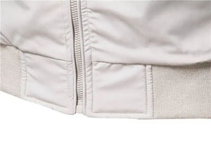 Nouvelle mode de veste ajustée d'hiver avec poche zippée pour hommes, blouson bombardier à fermeture éclair avec logo personnalisé et col montant dernier design en toile vêtements d'extérieur - Product Image 2