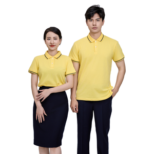 เสื้อเชิ้ตลำลองแขนสั้นผู้ชายแบรนด์ FMF ของเวียดนาม | ผ้าฝ้ายถัก60% TC 40% โพลีเอสเตอร์ | โลโก้ด้านหน้าสีเหลือง - Product Image 1