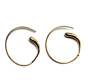 Pendientes en espiral de latón para mujer y Niña - Product Image 1