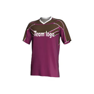 Maillot de football à sublimation personnalisée pour hommes Maillot en tissu maillé respirant de haute qualité OEM/ODM Maillot de football col en V multicolore - Product Image 1