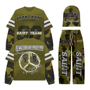 Ensemble de survêtement d'hiver personnalisé de haute qualité 2026, sweat à capuche zippé avec poches latérales, effet délavé soleil, 100% coton, impression personnalisée - Product Image 4