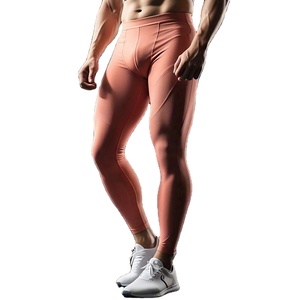 Amazing Industries Men's High Waist Ankle-Length Workout Compression Leggings-Spandex/Polyester Material Quick Dry Soft - Product Image 1