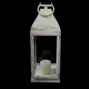 Lanternes de Noël suspendues en métal blanc fantaisie 2025, revêtement en poudre, décoration intérieure et extérieure, faites à la main, personnalisables, haute qualité, pour la maison - Product Image 6