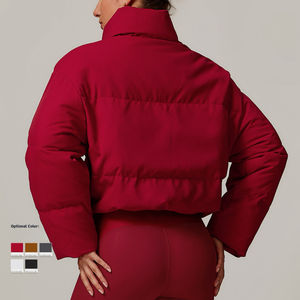 Chaqueta de entrenamiento transpirable de yoga sin costuras para mujer con patrón impreso de soporte medio para adultos - Product Image 1
