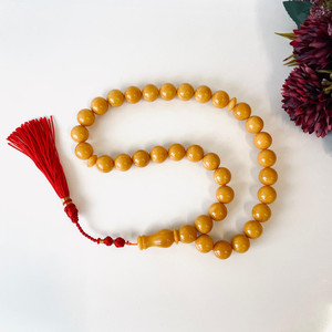 Perles de prière islamiques en ambre naturel de la Baltique, 33 perles pour le Dhikr quotidien - Product Image 2