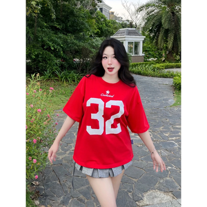 ODM OEM Unisex Oversize T-<b>Shirt</b> Plus Size Boxy Design Embroidered <b>Waffle</b> Short Length-Made Vietnam for Teenagers Men Women - Product Image 2