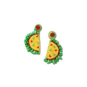 <b>Seed</b> Bead Drop Earrings Beaded Hens Design Earrings Jewelry Bohemian <b>Seed</b> Beads Drop Earrings Custom Color <b>Mix</b> - Product Image 4