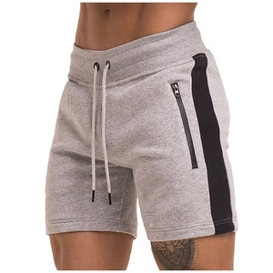 Short confortable en coton pour homme Jogging sportif français en éponge motif solide pour la salle de sport, le fitness et l'entraînement athlétique - Product Image 3