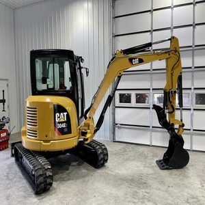 รถขุดขนาดเล็ก CAT 304E2 CR สีเหลือง ระบบไฮดรอลิก ติดตั้งบนแทร็ก - Product Image 3
