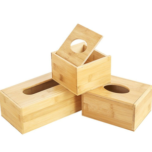 2023 élégante boîte à mouchoirs en bambou nouveau Design pour la maison ou le bureau affichage de table en bois pour la table - Product Image 5