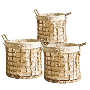 Producto más vendido, cesta de jacinto de agua hecha a mano, aporta un toque de naturaleza a la decoración de tu hogar - Product Image 1