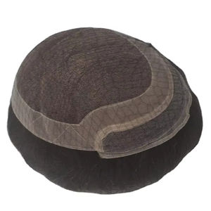 Prótesis Capilar de Cabello Humano con Encaje Frontal de Los Ángeles, Cabello Taz, Cabello BD, Parches de Prótesis Capilar - Product Image 5