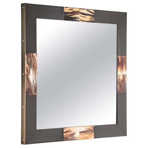 Luxurious Handcrafted Horn and MDF <b>Mirror</b> <b>Frame</b> Elegant Natural Horn Inlay Decorative Wall Vanity <b>Mirror</b> for Home Decor - Product Image 2