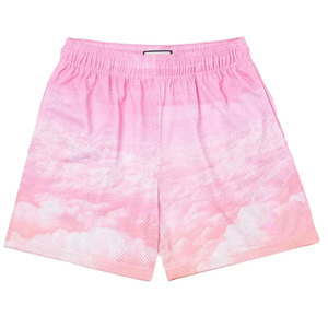 Venta al por mayor sublimación 100% algodón impresión verano hombres precio barato pantalones cortos para logotipo personalizado con cintura elástica - Product Image 3