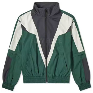 Costume coupe-vent en nylon polyester léger imperméable à l'eau pour hommes avec logo personnalisé costume coupe-vent en nylon pour l'extérieur - Product Image 3