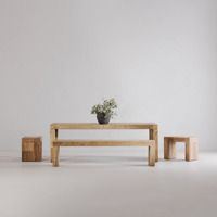 Banc de table à manger en bois de premier ordre pour la décoration d'hôtels domestiques bancs de tables en bois durables