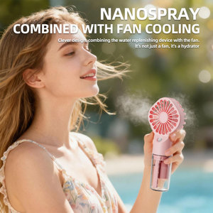 Mini Ventilador de Mano Recargable por USB, Enfriador de Aire Personal con Pulverizador de <span class=keywords><strong>Agua</strong></span> Nano para Oficina, Exteriores, Fábrica, Venta al por Mayor - Product Image 4