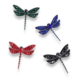 Broche Dragon Fly Broche de fiançailles pour enfants Perle de cristal Broderie à la main Fil de fer perlé Cadeau de fête de mariage Matériau en cuivre - Product Image 6