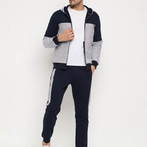 Comfortable Breathable Heavyweight <b>Hooded</b> Casual Solid Men Tracksuit OEM/ODM Service Pakistan Manufacturer 100% Cotton - Product Image 4
