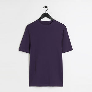 Top Shirt Hombres 100% Algodón Regular Fit Camiseta Cuello alto Serigrafía Impreso Unisex Transpirable Ecológico Manga corta - Product Image 1