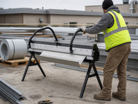 Machine de pliage manuelle portable pour tôles, longueur personnalisée, OEM ODM, pour la fabrication de gouttières et de pare-pluie