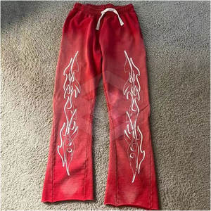 Pantalón acampanado Pantalones de sudor a juego Unisex Hombres Flare Pantalón de sudor a la venta 2024 Tasa de venta al por mayor - Product Image 3