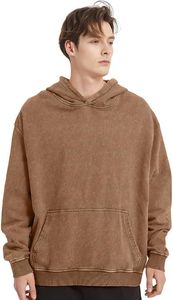 <b>Top</b> Selling men Oversized Hoodies Full Zipper Design Embroidery 100% Cotton Winter Low MOQ Pakistani Origin Wholesale <b>Distress</b> - Product Image 2