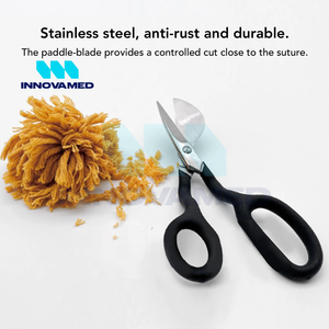 Ciseaux appliques bec de canard noir bec de canard pour tapis poinçon OEM ODM logo personnalisé ciseaux bec de canard en acier inoxydable - Product Image 4