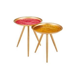 Article de meuble décoratif fait maison Table de chevet de finition en incrustation d'os personnalisée Table d'angle de designer gravée à la main - Product Image 5