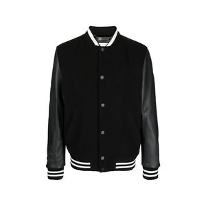 Vestes brodées en chenille personnalisées, manches en cuir, manteau Letterman, veste d'hiver universitaire pour entraîneurs tricotée en laine avec strass - Product Image 6