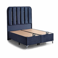 Base de lit modulaire à cadre en métal tufté King Queen Double Single Twin Sizes Home Soft Storage Fabric Uplolstery